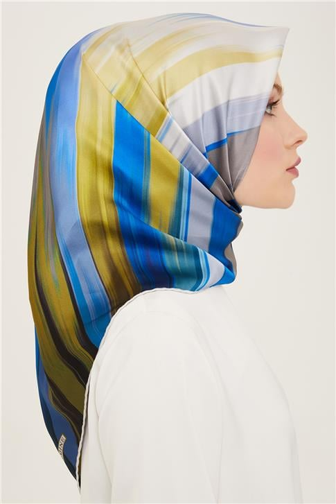 Armine Soyut Desenli Twill İpek Eşarp 24Ya9131 52 83