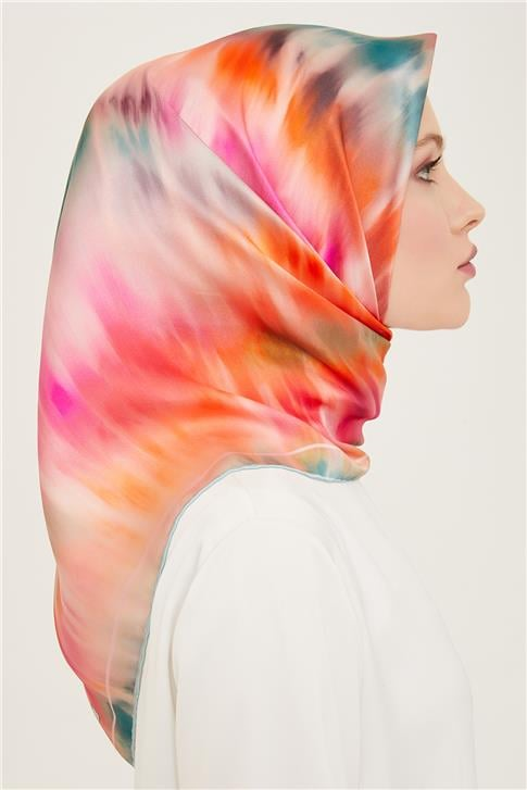Armine Soyut Desenli Twill İpek Eşarp 24Ya9136 36 31
