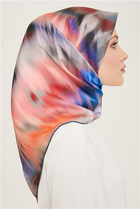 Armine Soyut Desenli Twill İpek Eşarp 24Ya9136 36 83