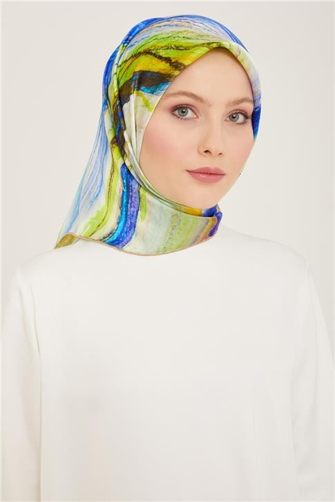 Armine Soyut Desenli Twill İpek Eşarp 24Ya9102 52 83