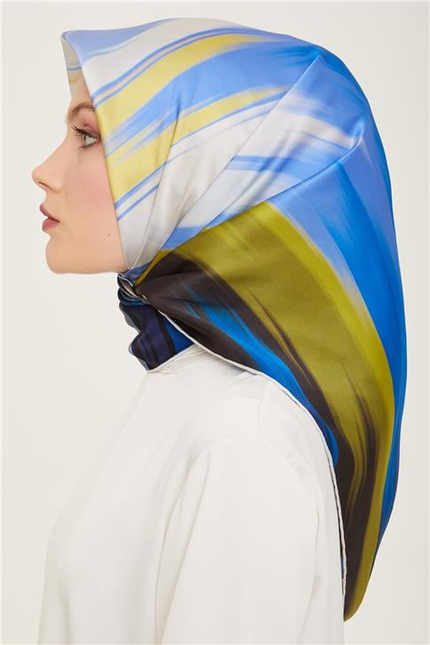 Armine Soyut Desenli Twill İpek Eşarp 24Ya9131 52 83