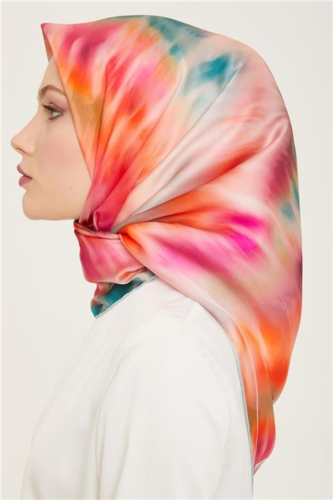 Armine Soyut Desenli Twill İpek Eşarp 24Ya9136 36 31