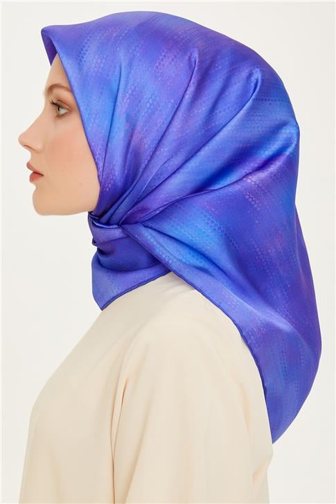 Armine Soyut Desenli Twill Saf İpek Eşarp 9221D 38