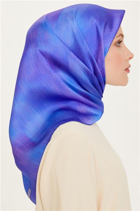 Armine Soyut Desenli Twill Saf İpek Eşarp 9221D 38