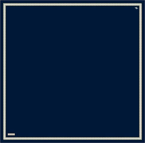 Armine Su Yolu Desenli Saf İpek Twill Eşarp 9444D 01