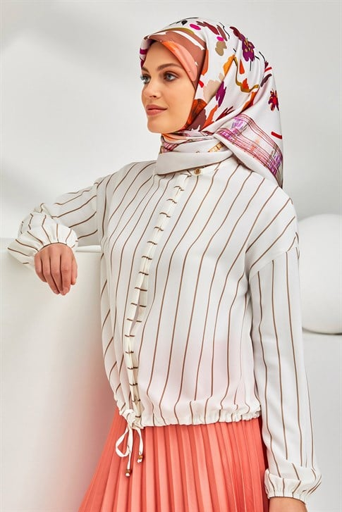 Armine Sura İpek Eşarp 20Ya8300 03