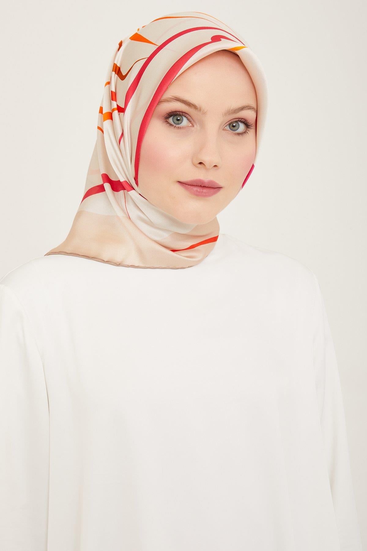 Armine Sura İpek Eşarp 9115-02
