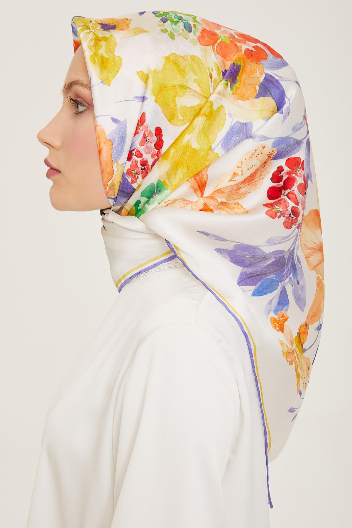 Armine Sura İpek Eşarp 9127-03