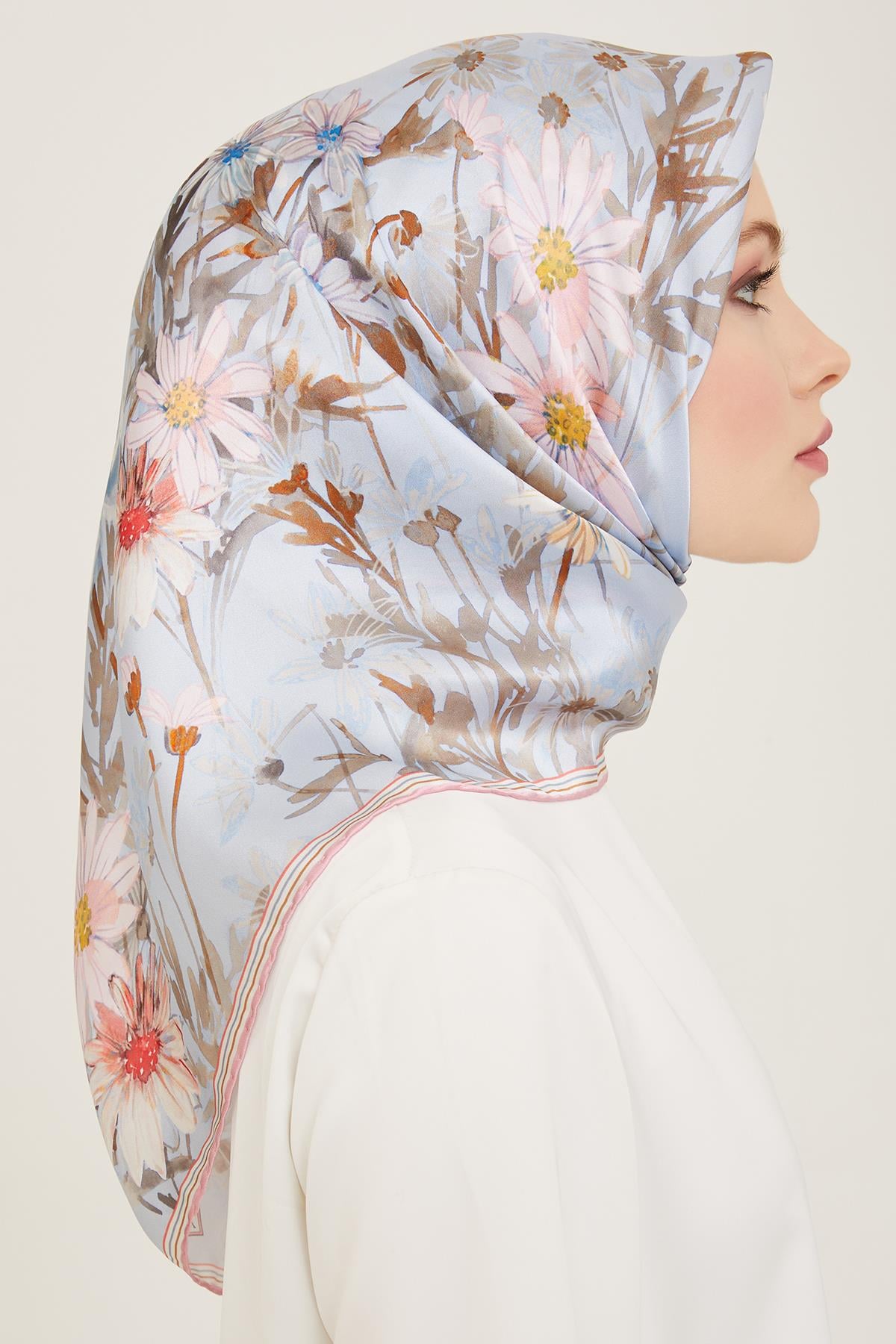 Armine Sura İpek Eşarp 9129-07