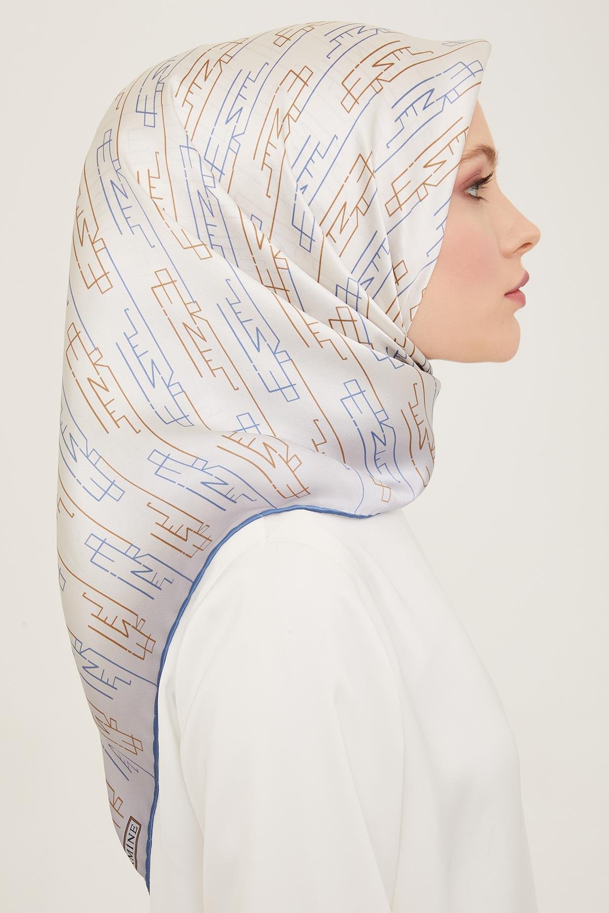 Armine Sura İpek Eşarp 9142-04