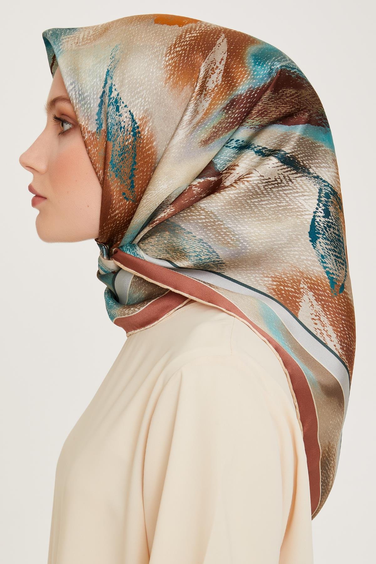Armine Sura İpek Eşarp 9240-34