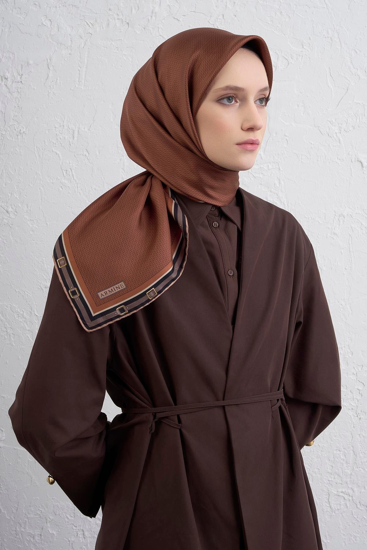 Armine Sura İpek Eşarp 9401-38