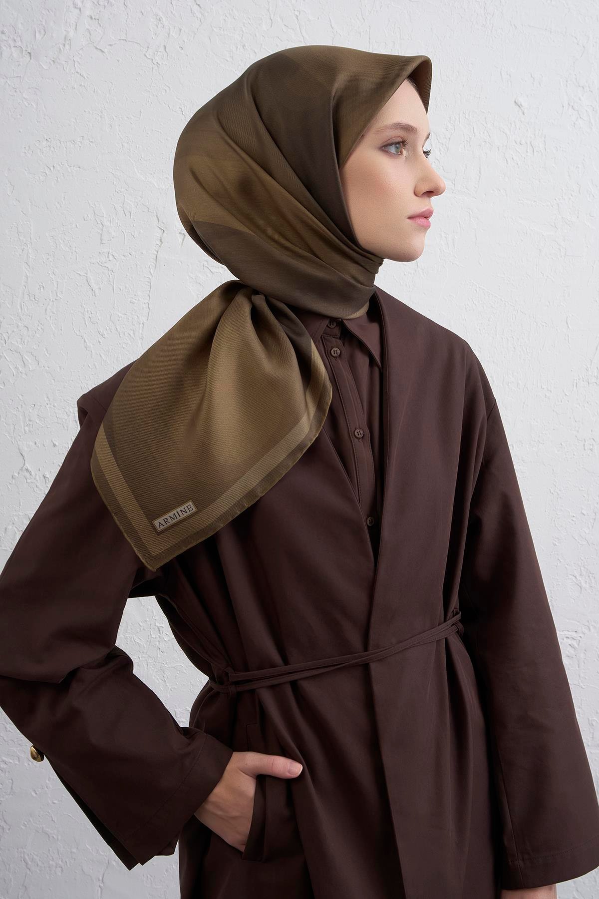 Armine Sura İpek Eşarp 9402-55