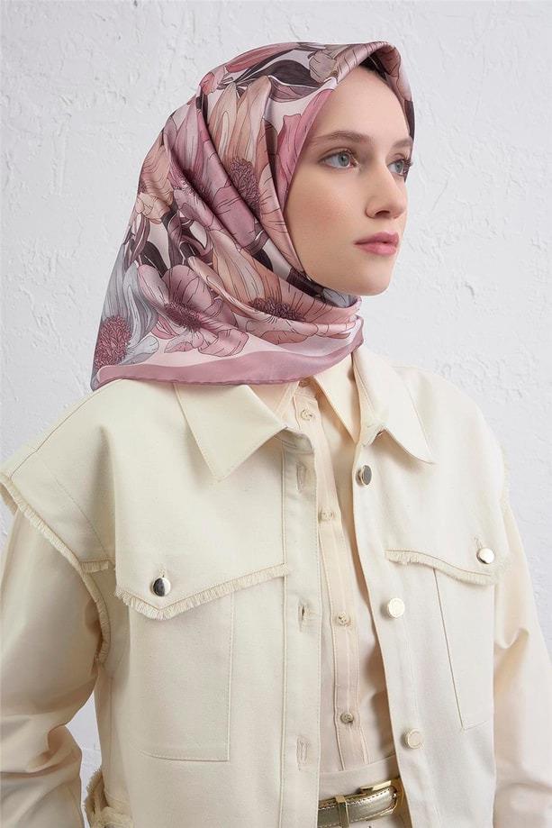 Armine Sura İpek Eşarp 9403-82