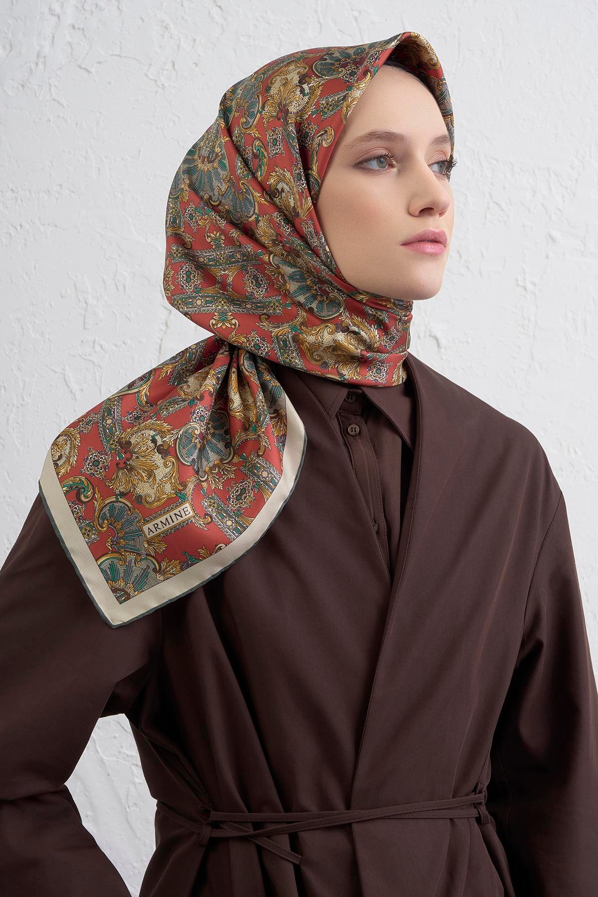 Armine Sura İpek Eşarp 9416-31