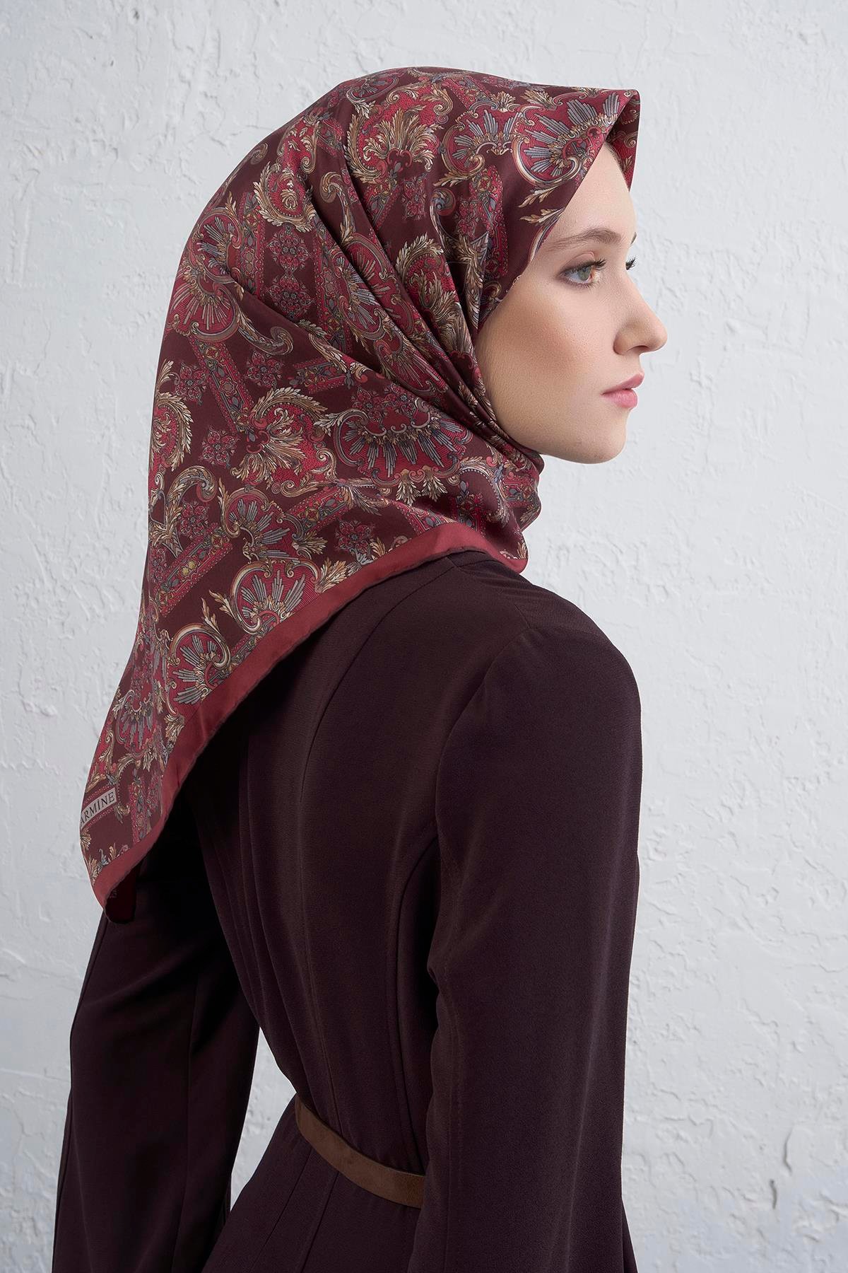 Armine Sura İpek Eşarp 9416-84