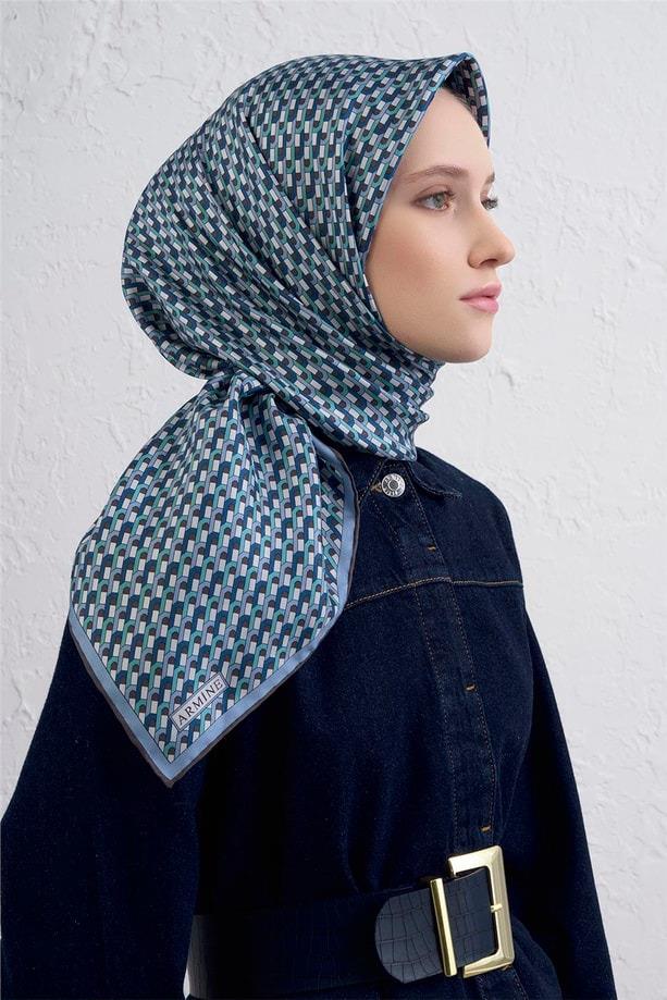 Armine Sura İpek Eşarp 9417-84