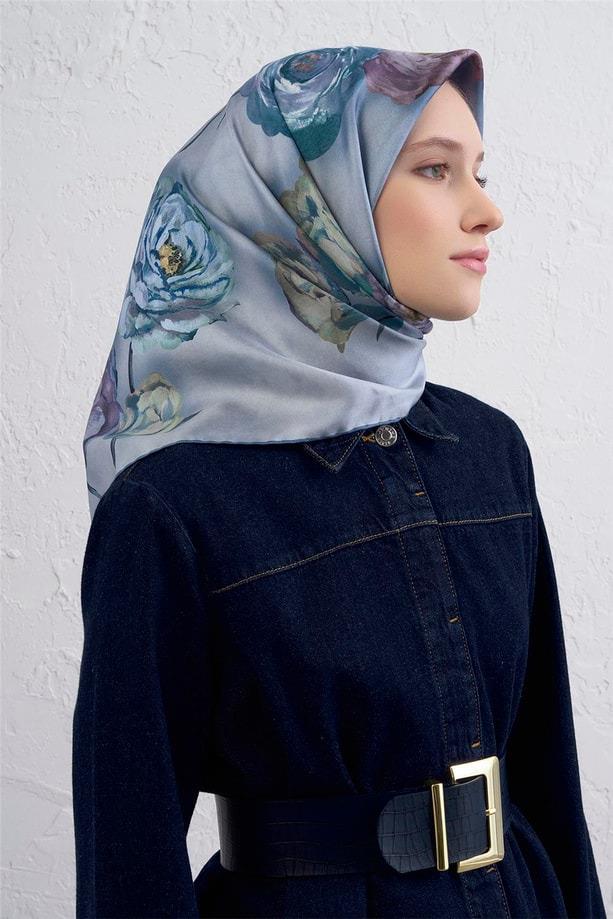 Armine Sura İpek Eşarp 9419-07