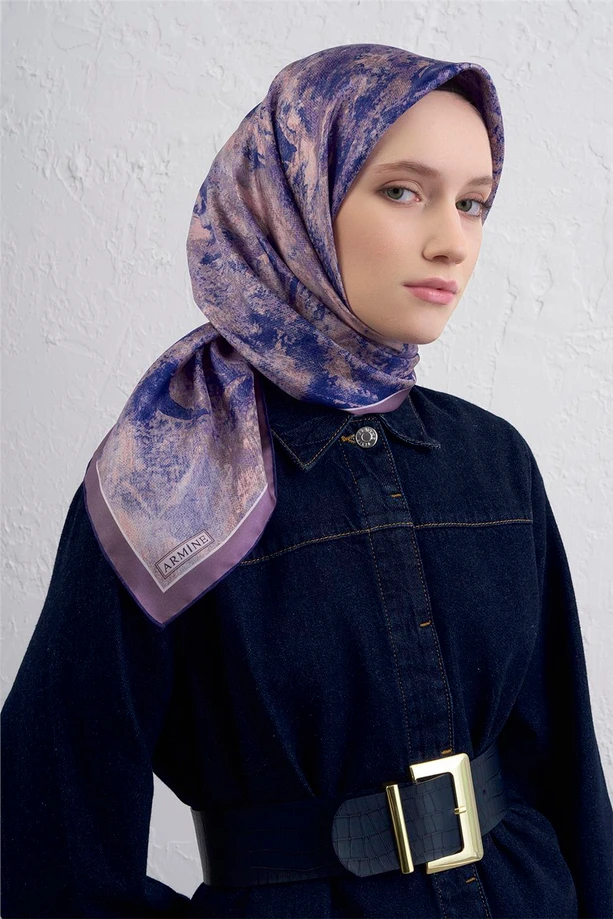 Armine Sura İpek Eşarp 9433-37