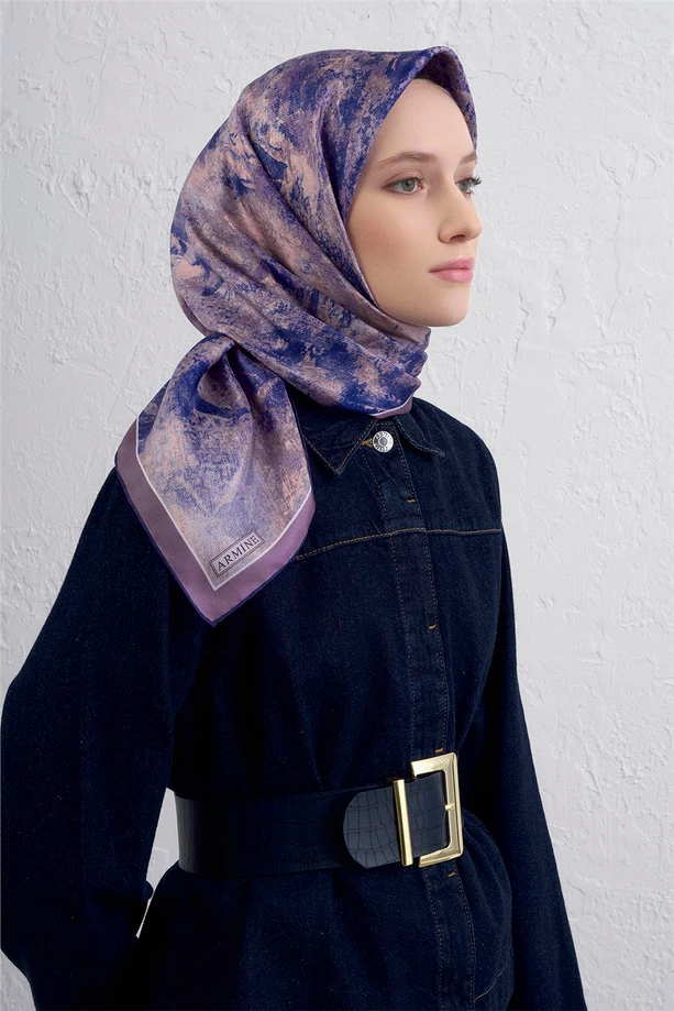 Armine Sura İpek Eşarp 9433-37