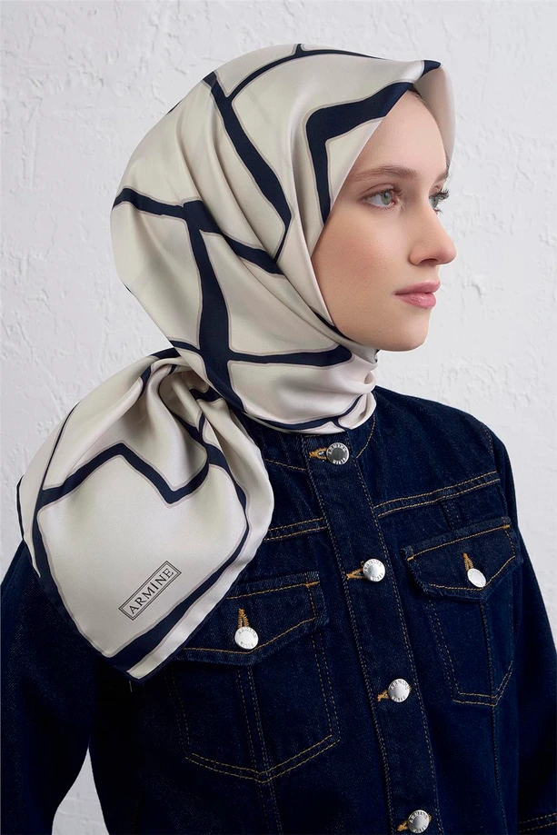 Armine Sura İpek Eşarp 9441-02