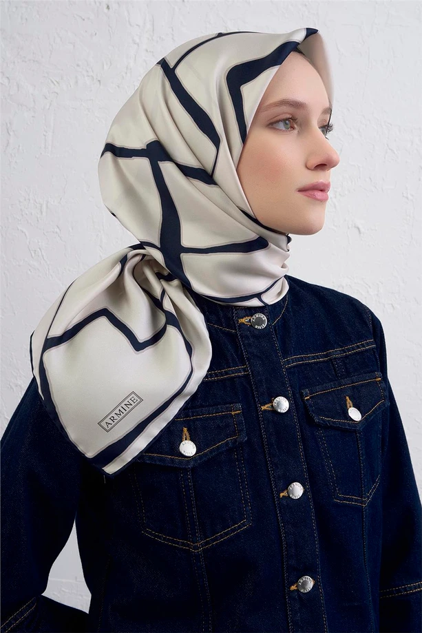 Armine Sura İpek Eşarp 9441-02