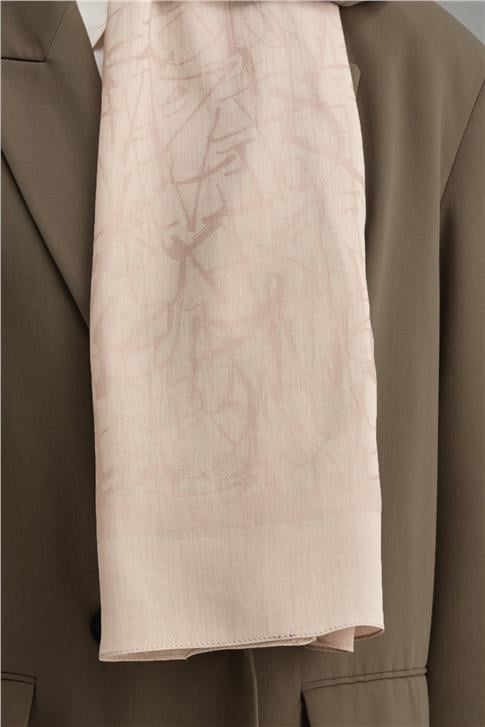 Armine Tencel İpek Kaligrafi Desen Şal 32103