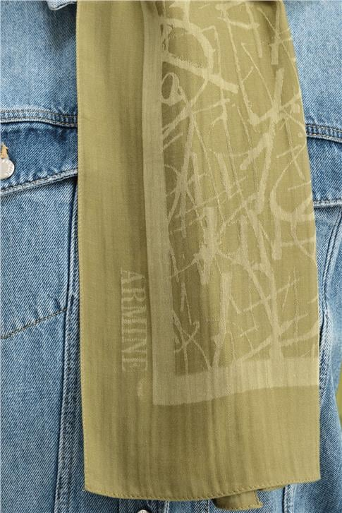 Armine Tencel İpek Kaligrafi Desen Şal 3297