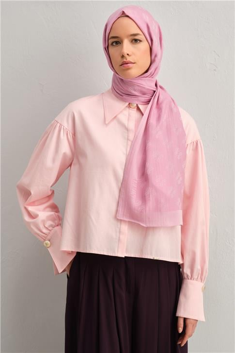 Armine Tencel İpek Minimal Monogram Desen Şal 32110