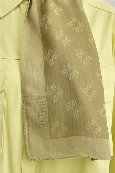 Armine Tencel İpek Minimal Monogram Desen Şal 3297