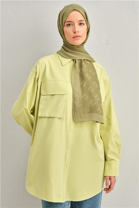 Armine Tencel İpek Minimal Monogram Desen Şal 3297