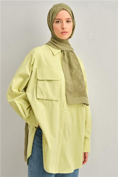 Armine Tencel İpek Minimal Monogram Desen Şal 3297