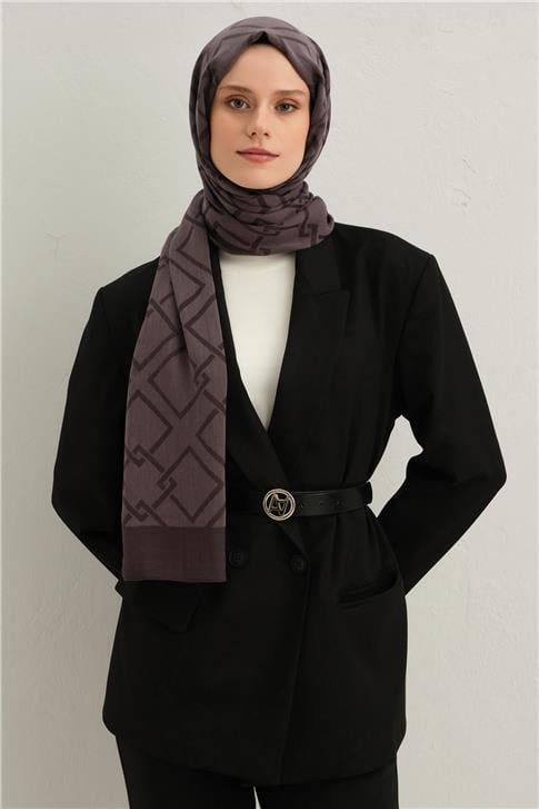 Armine Tencel İpek Zincir Desen Şal 02