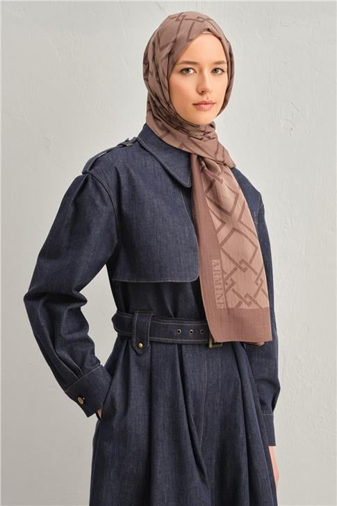 Armine Tencel İpek Zincir Desen Şal 32105
