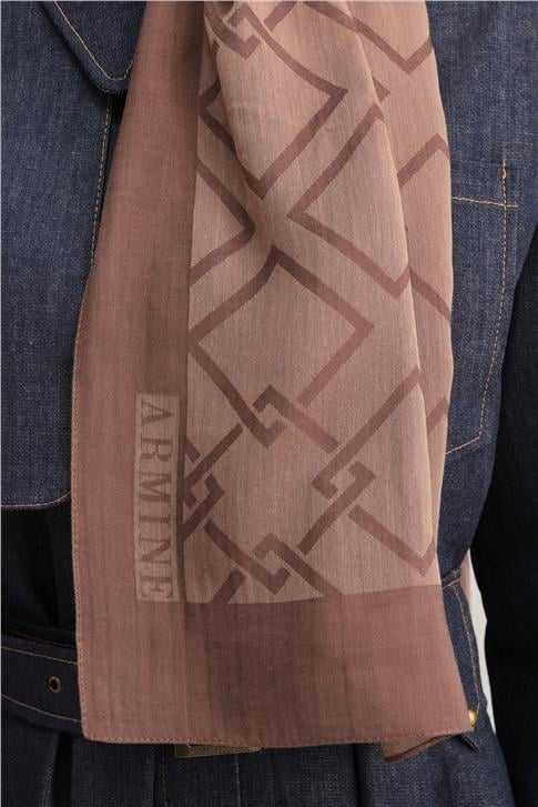 Armine Tencel İpek Zincir Desen Şal 32105