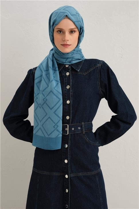 Armine Tencel İpek Zincir Desen Şal 32118