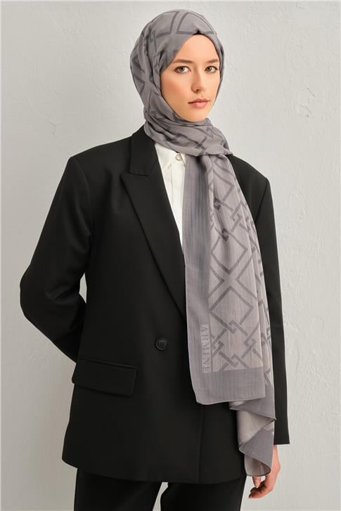 Armine Tencel İpek Zincir Desen Şal 3296