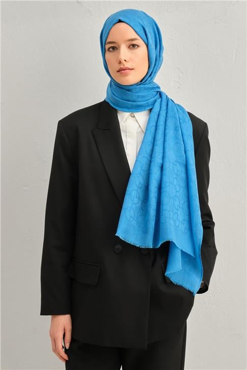 Armine Tencel Yün Geometrik Desen Şal 29