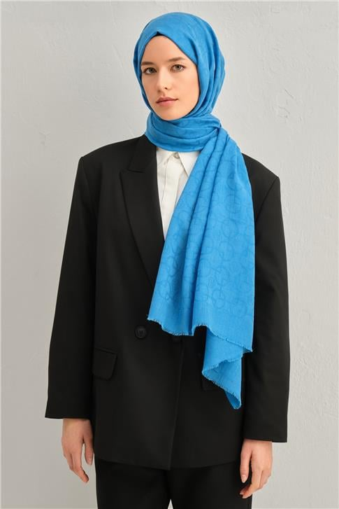 Armine Tencel Yün Geometrik Desen Şal 29