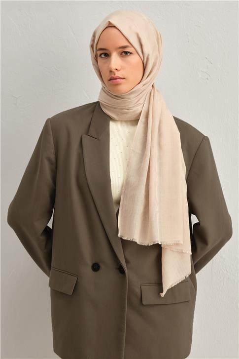 Armine Tencel Yün Monogram Desen Şal 02