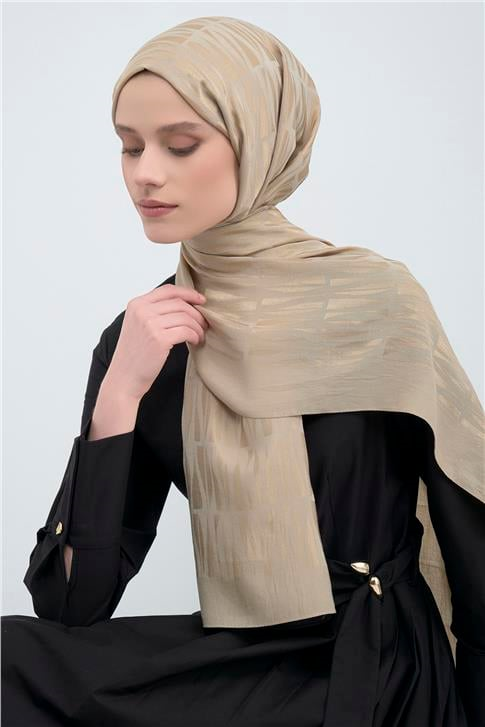 Armine Tencel Yün Monogram Desen Şal 05