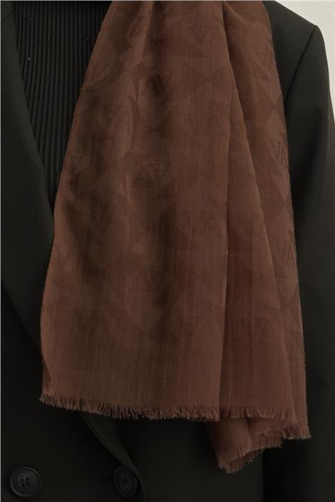 Armine Tencel Yün Monogram Desen Şal 06