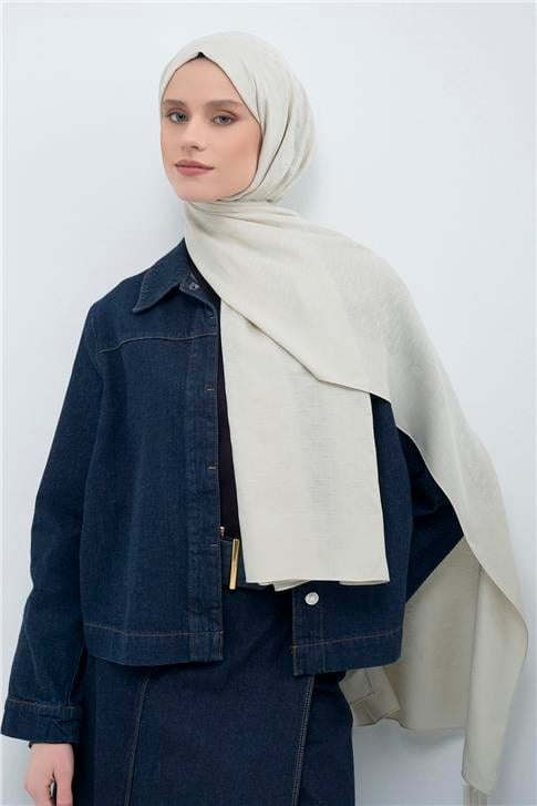Armine Tencel Yün Monogram Desen Şal 17