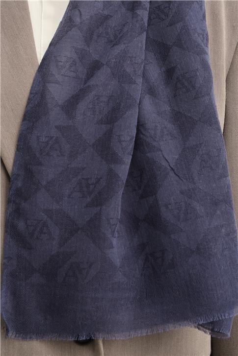Armine Tencel Yün Monogram Desen Şal 32