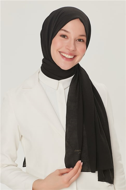 Armine Trend Nobby Şal Siyah