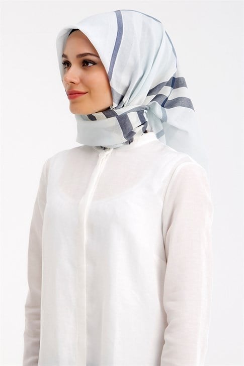 Armine Trend Pamuk Eşarp 00Oa7440 Bebe Mavi