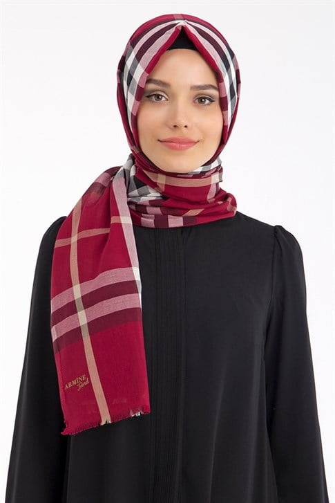 Armine Trend Pamuk Şal 00Oa5116 Bordo