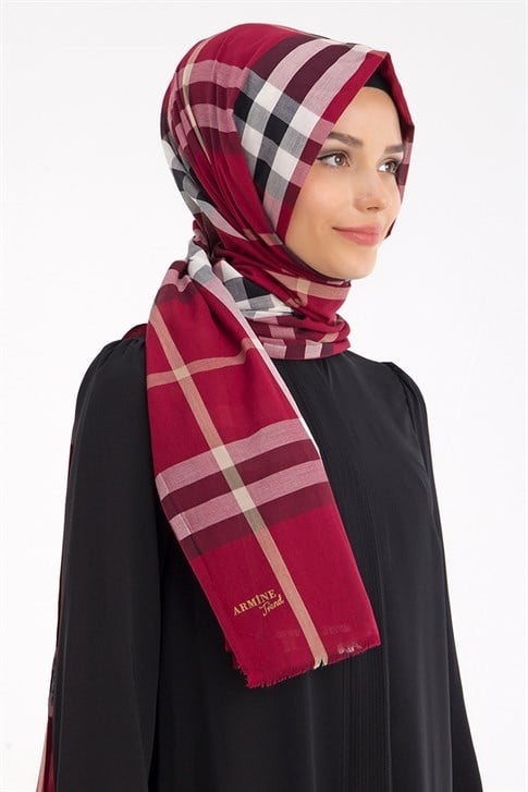 Armine Trend Pamuk Şal 00Oa5116 Bordo