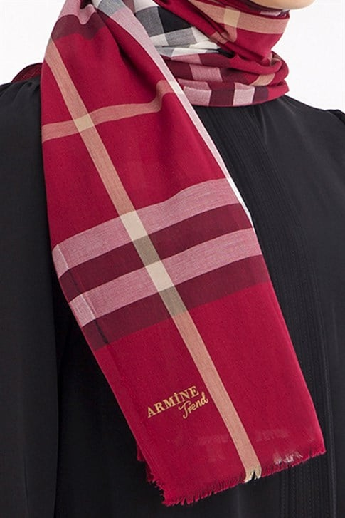 Armine Trend Pamuk Şal 00Oa5116 Bordo