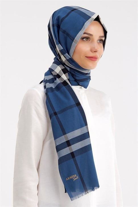Armine Trend Pamuk Şal 00Oa5116 İndigo